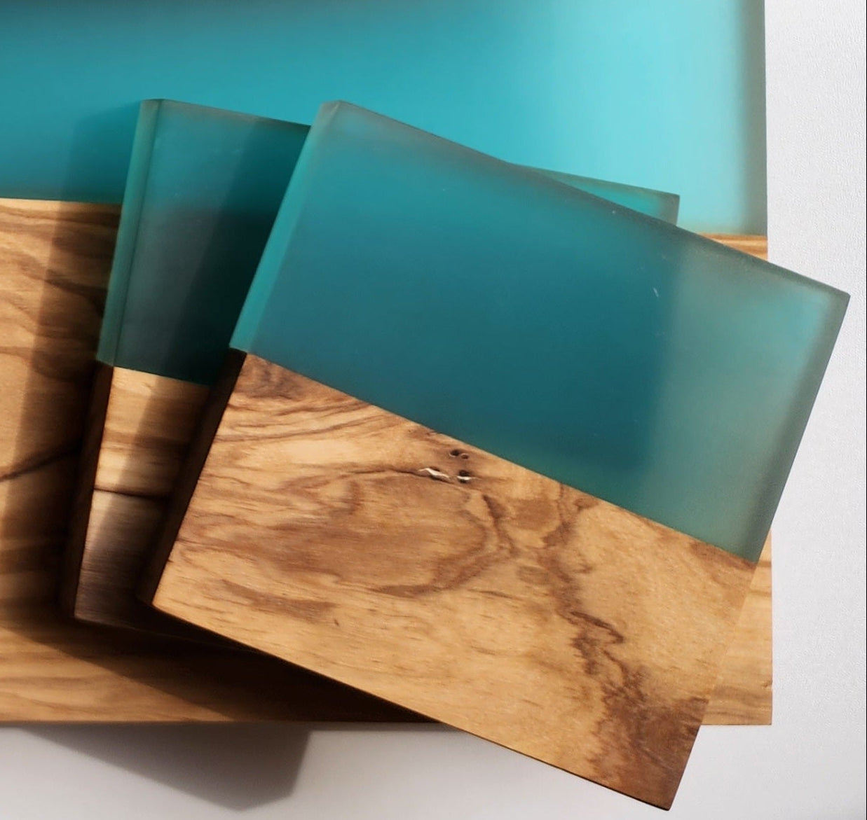 Olivewood Epoxy Board Basket