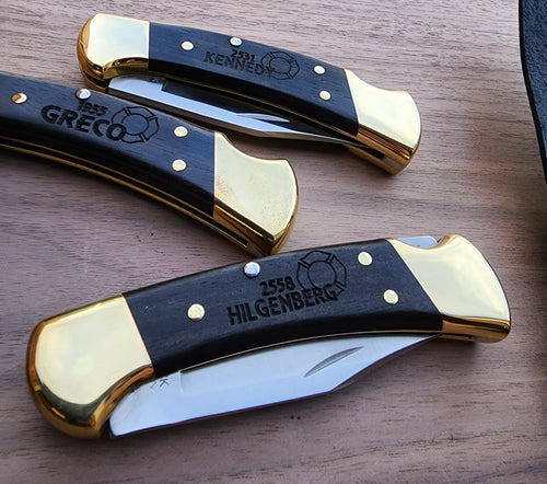 Buck 110 Custom Engraved Knife
