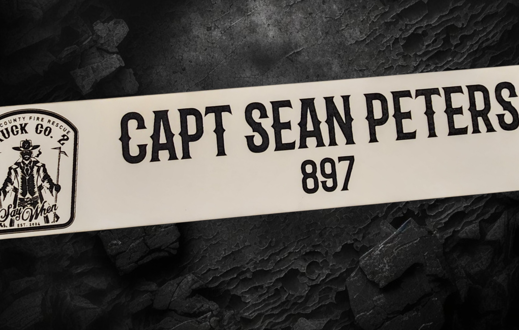 Custom Gear Rack Name Plate