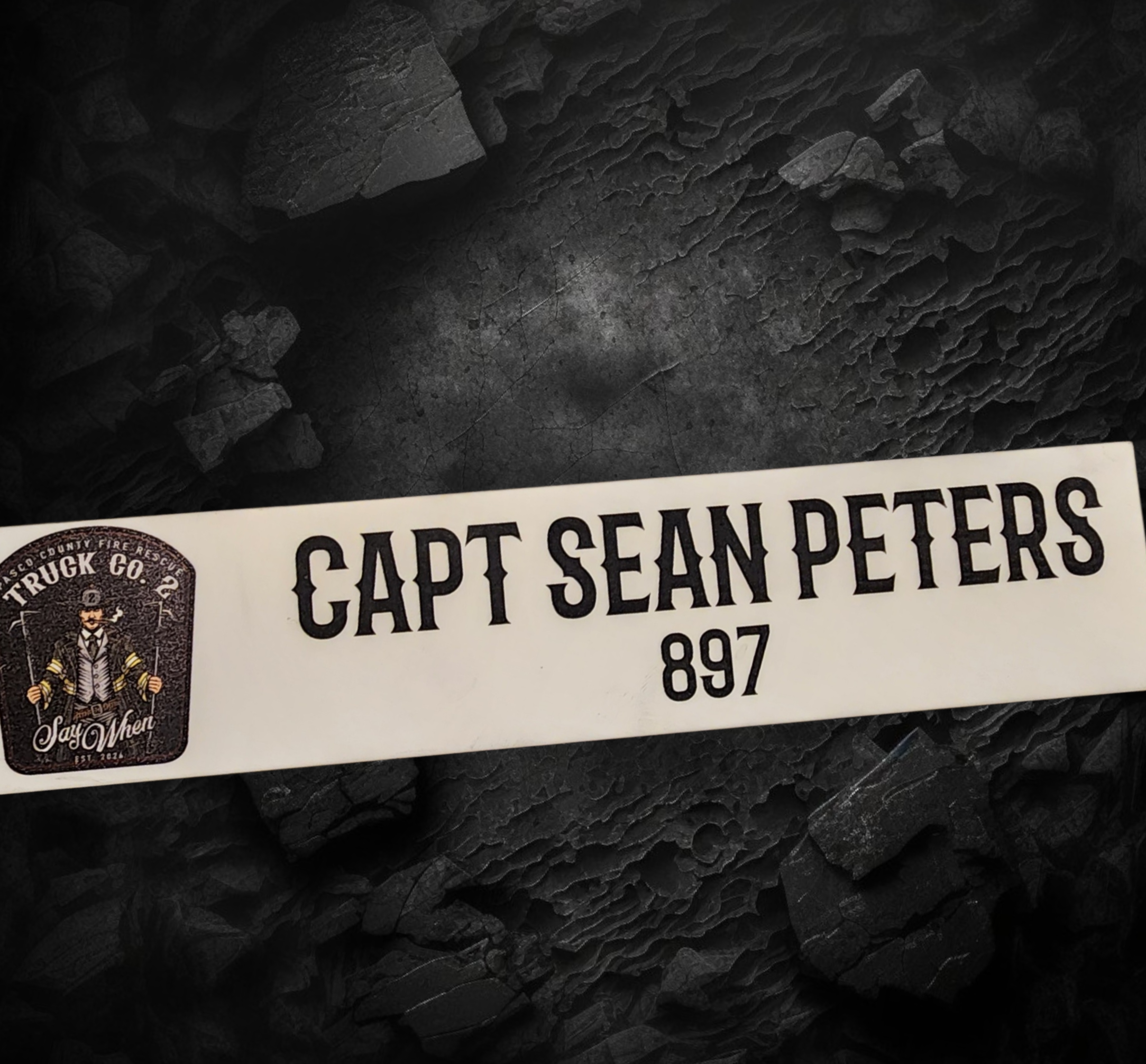 Custom Gear Rack Name Plate