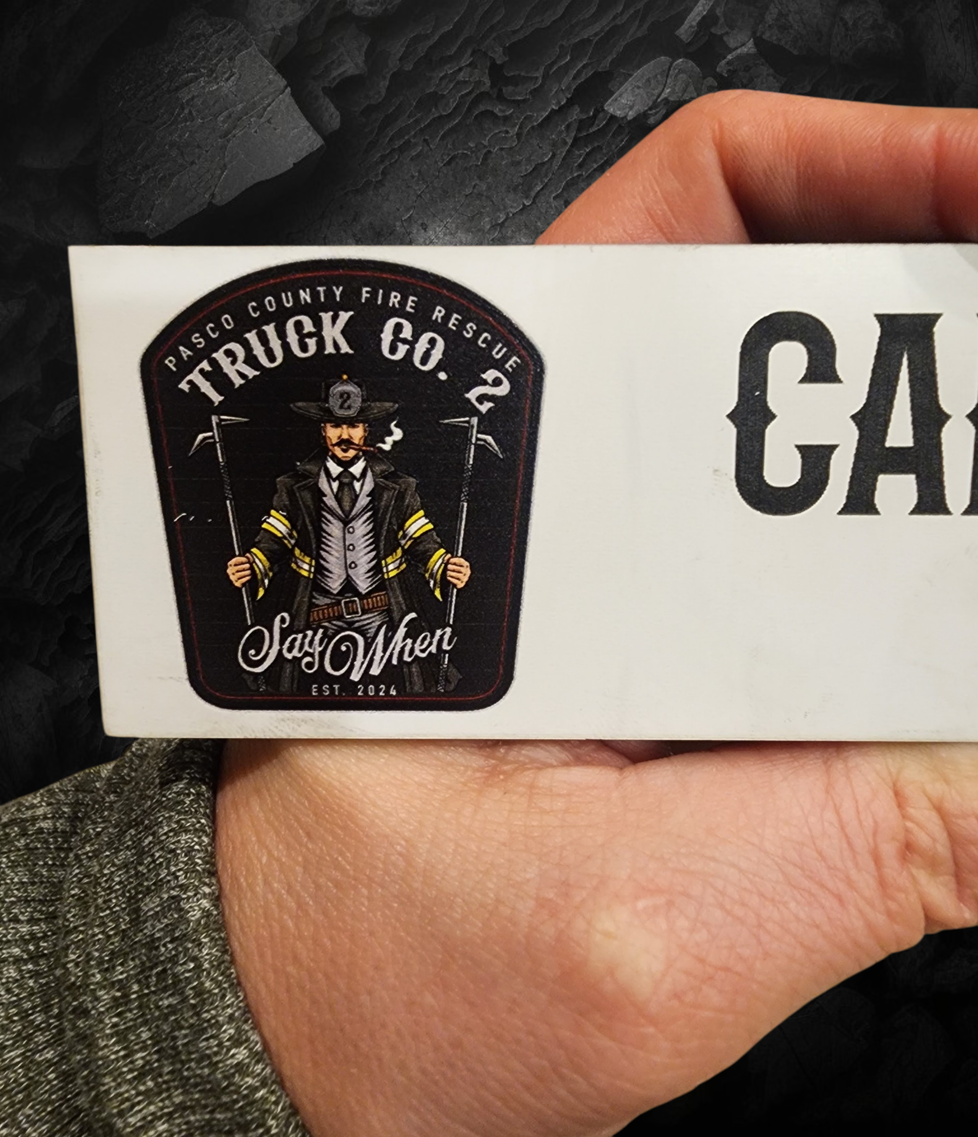 Custom Gear Rack Name Plate