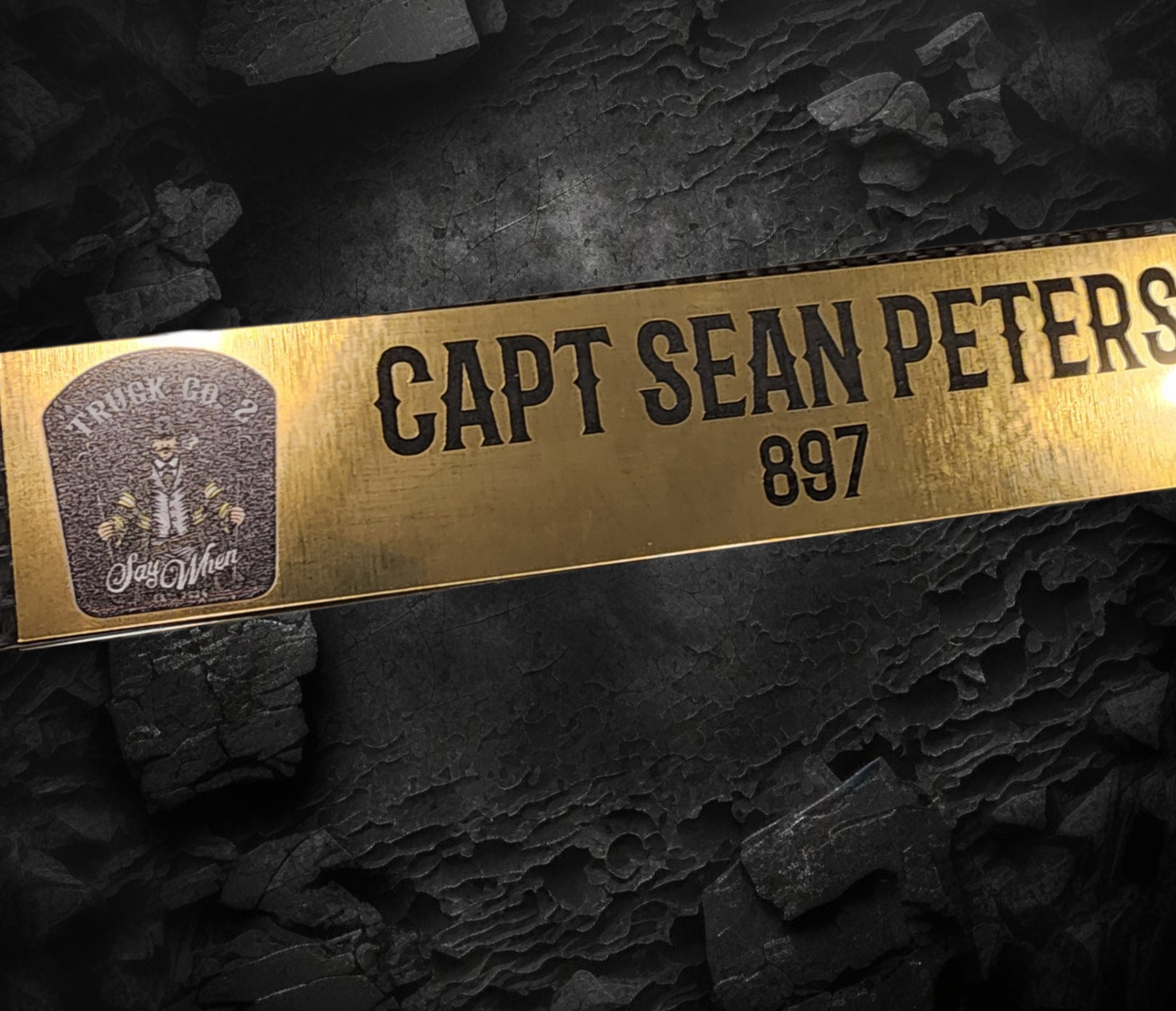 Custom Gear Rack Name Plate