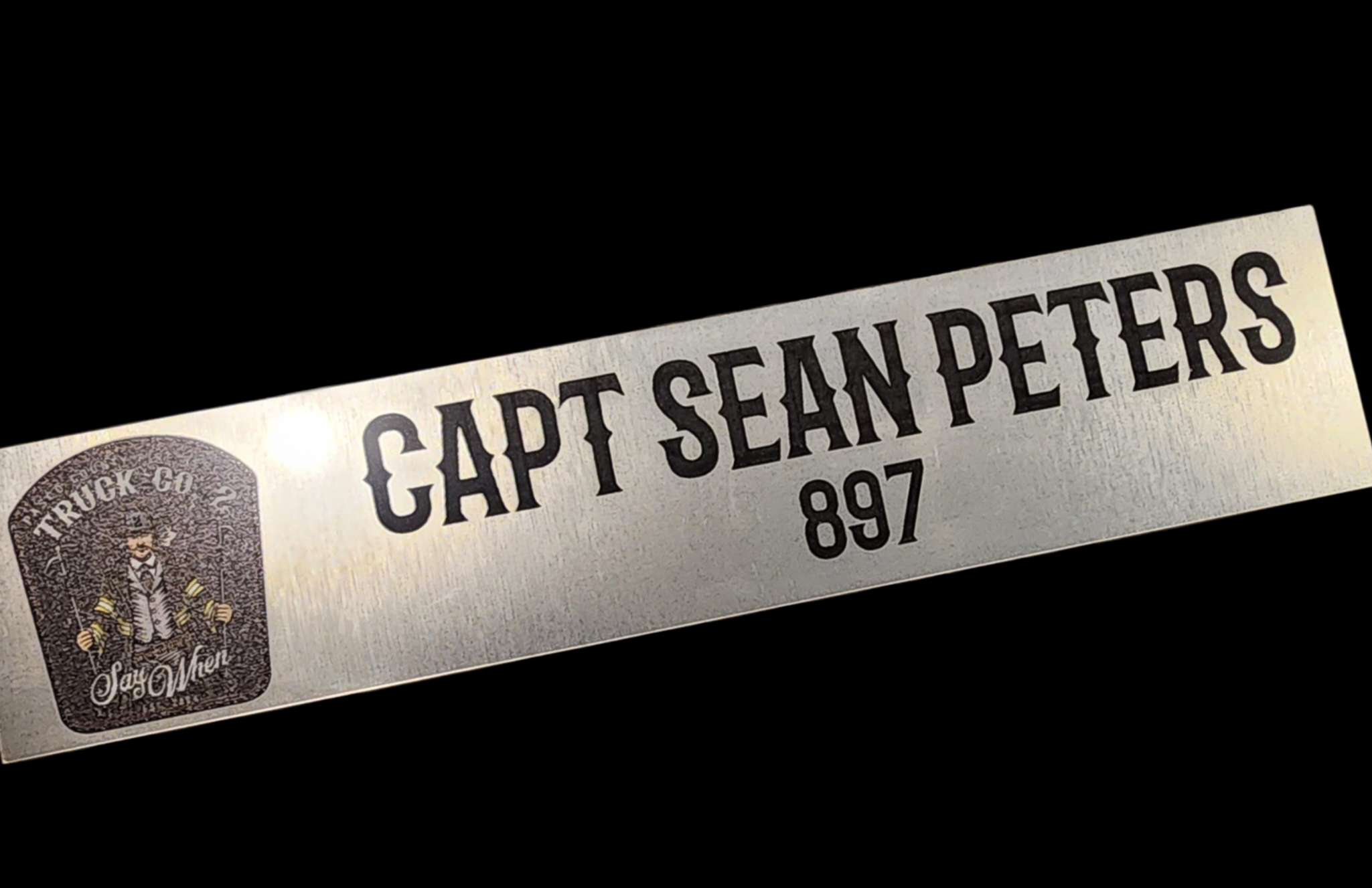 Custom Gear Rack Name Plate