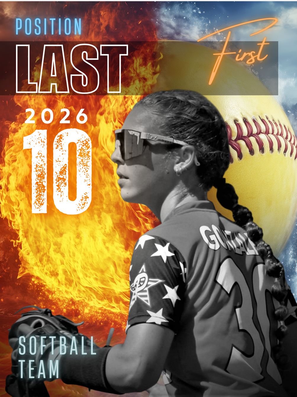 HOLOGRAPHIC SOFTBALL TRADING CARD