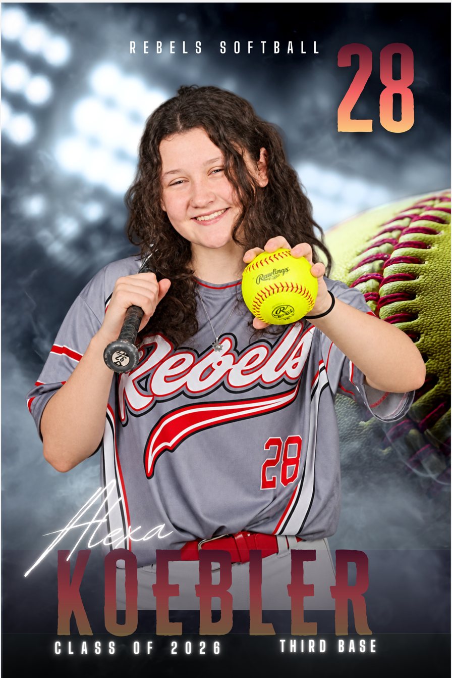HOLOGRAPHIC SOFTBALL TRADING CARD