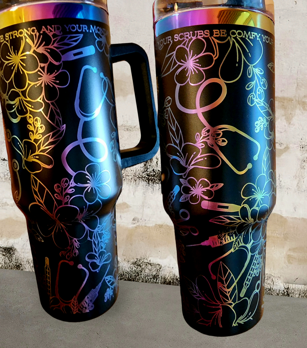 Cup, Tumblers, and Coozies