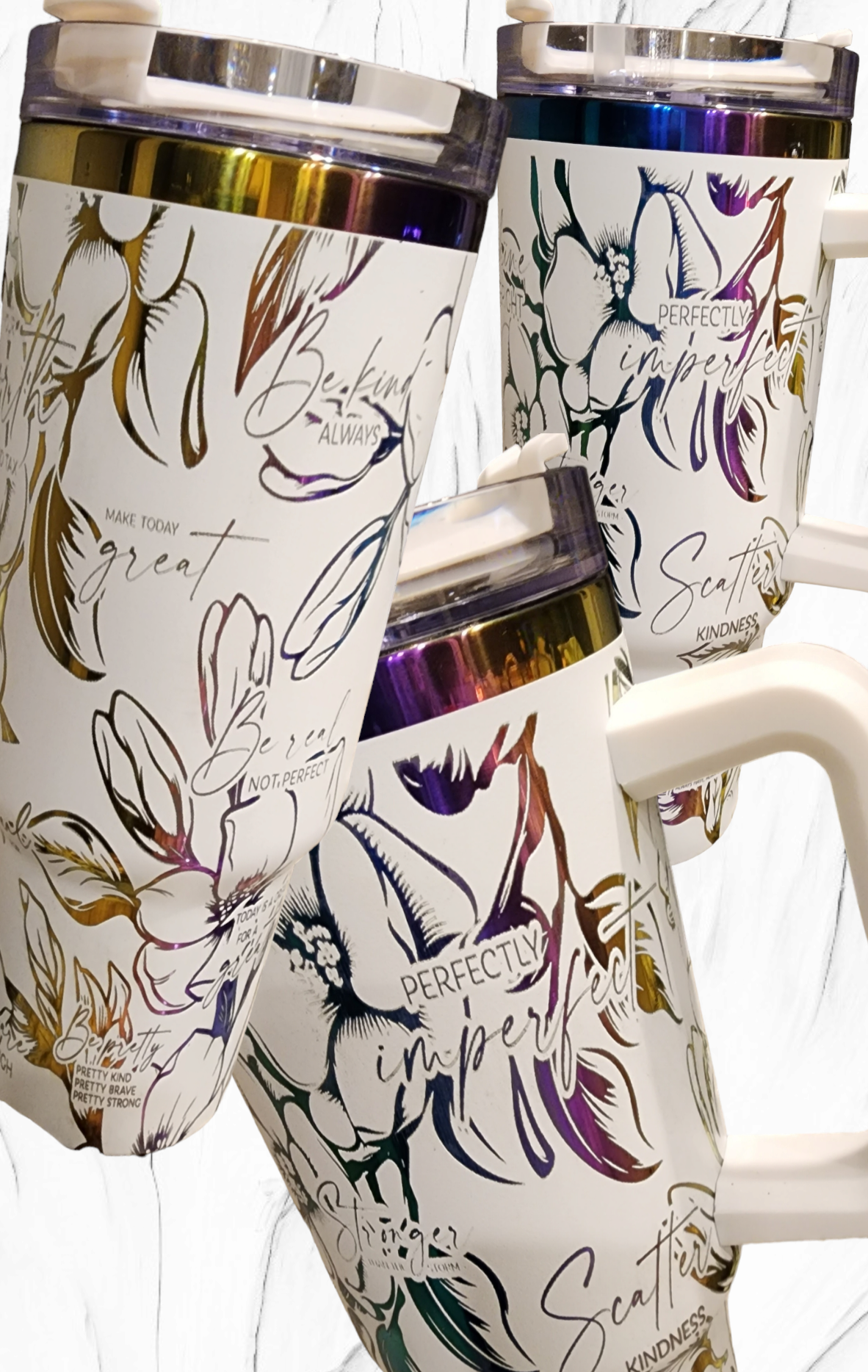 Cup, Tumblers, and Coozies