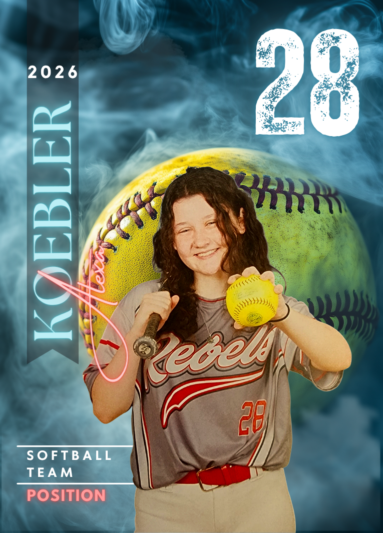 HOLOGRAPHIC SOFTBALL TRADING CARD