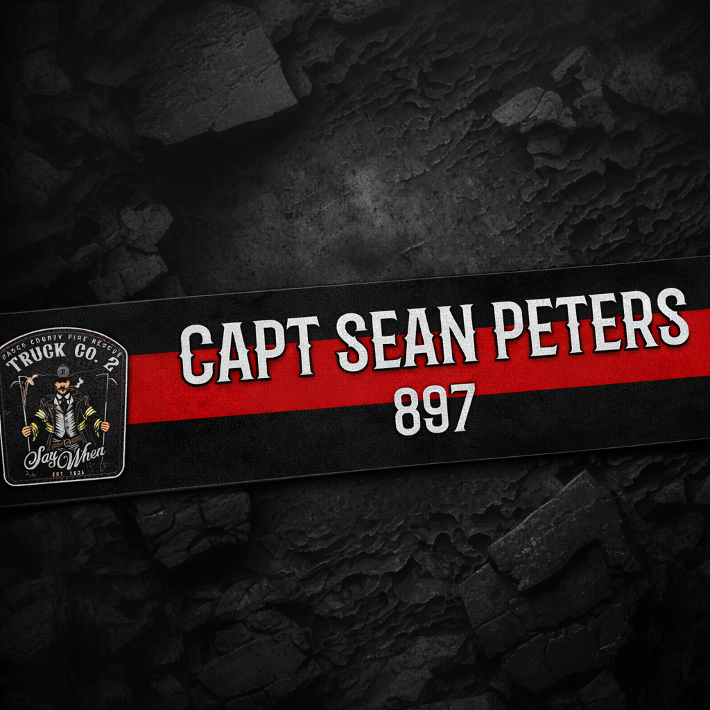 Custom Gear Rack Name Plate